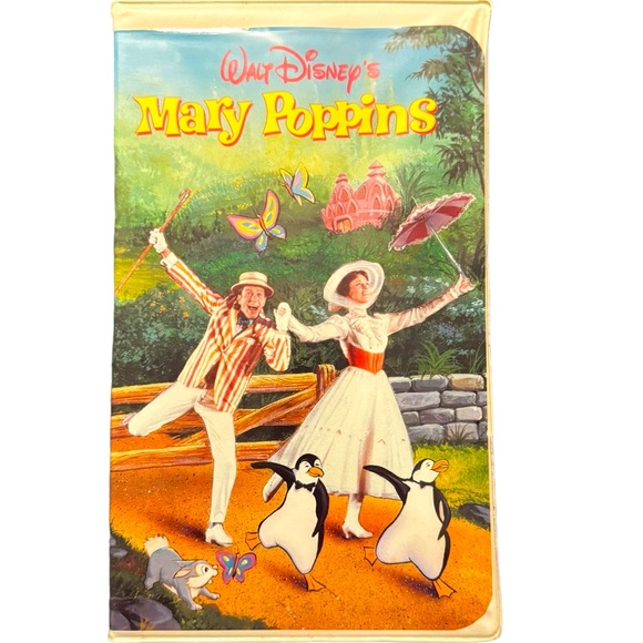 Disney Other - Walt Disney’s Retro/Vintage VHS Tape: “Mary Poppins,” Released in 1964.